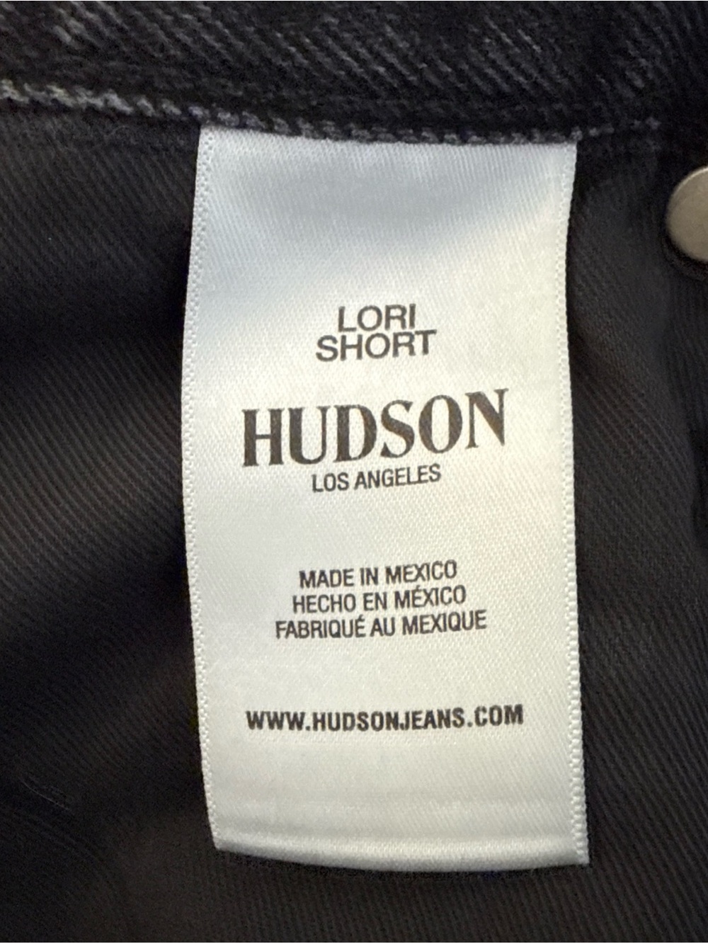 Hudson Lori Denim High Rise Shorts In Night Fever Women Size 28 Cotton Raw Hem - Picture 5 of 11